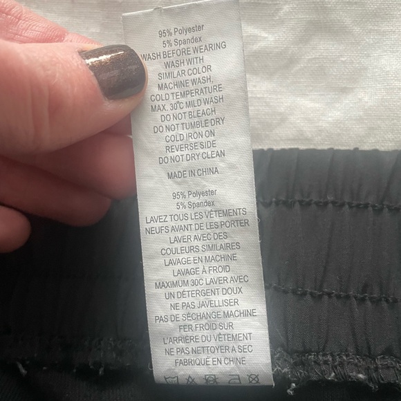 Zyia Black Fleece High Rise Joggers Sz L - Picture 7 of 7